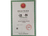 安全生產(chǎn)標(biāo)準(zhǔn)化證書(shū)